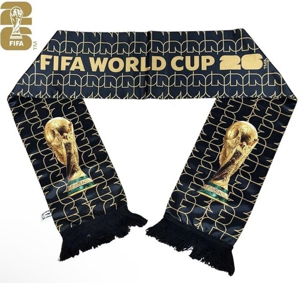 Official FIFA World Cup 2026 Trophy Edition Fan Scarf - Gameday Fan Wear - NEW